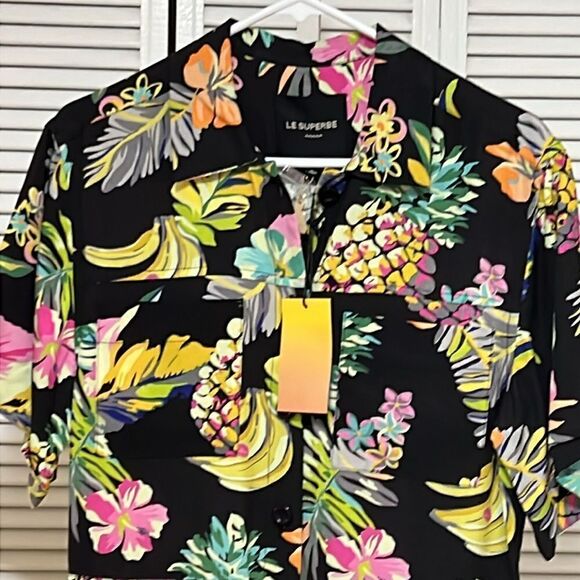 Le Superbe Tropical Print Romper - Picture 4 of 10